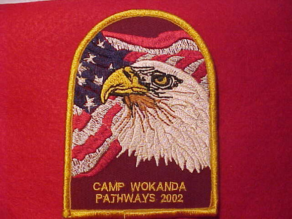 WOKANDA CAMP PATCH, PATHWAYS 2002
