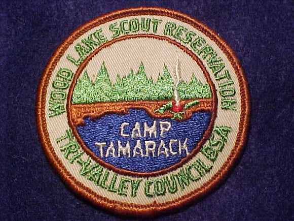WOOD LAKE SCOUT RESV., CAMP TAMARACK, 1960'S, TRI-VALLEY COUNCIL
