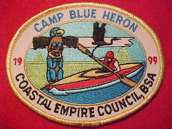 BLUE HERON CAMP PATCH, COASTAL EMPIRE COUNCIL, 1999