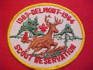 DELMONT SCOUT RESV. PATCH, 1983-84