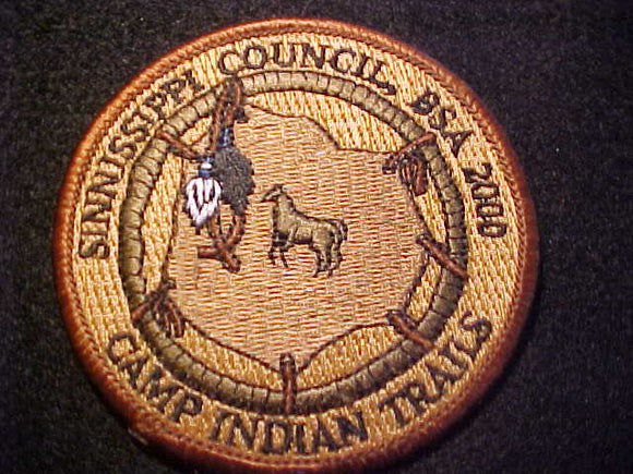 INDIAN TRAILS CAMP PATCH, 2000, SINNISSIPPI COUNCIL