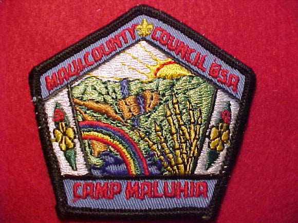 MALUHIA CAMP PATCH, MAUI COUNTY COUNCIL