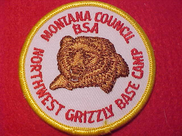 NORTHWEST GRIZZLY BASE CAMP PATCH, MONTANA COUNCIL