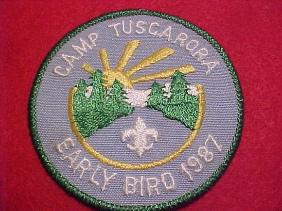 TUSCARORA CAMP PATCH, 1987 EARLY BIRD
