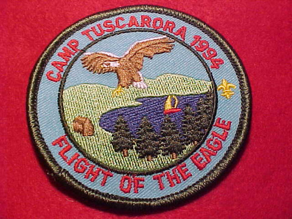 TUSCARORA CAMP PATCH, 1994, FLIGHT OF THE EAGLE
