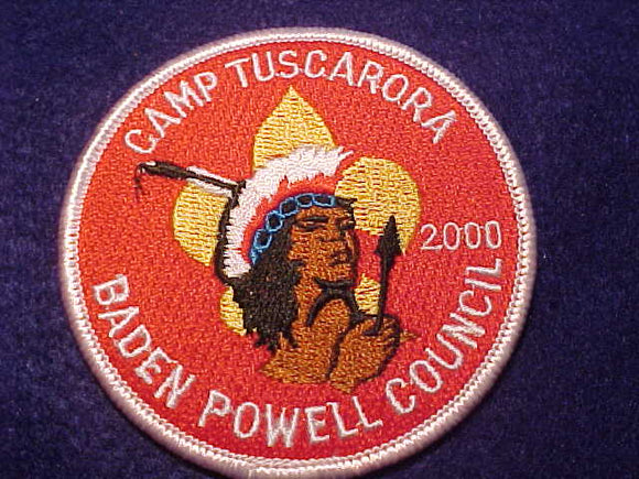 TUSCARORA CAMP PATCH, 2000, BADEN-POWELL COUNCIL