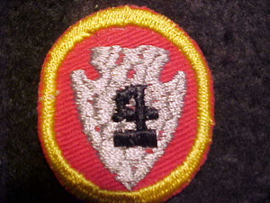 DELMONT SCOUT RESV. PATCH, YEAR #4, 1940'S