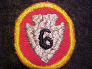 DELMONT SCOUT RESV. PATCH, YEAR #6, 1940'S