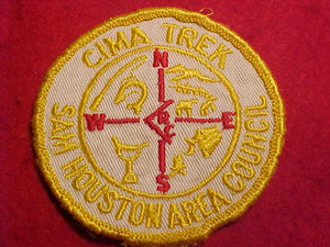 EL RANCHO CIMA CAMP PATCH, SAM HOUSTON AREA COUNCIL, WHITE TWILL, USED