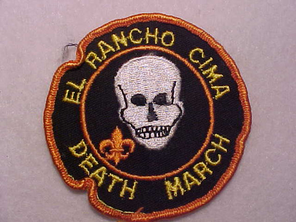 EL RANCHO CIMA CAMP PATCH, DEATH MARCH, USED