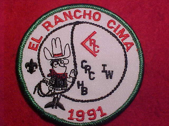 EL RANCHO CIMA CAMP PATCH, 1991