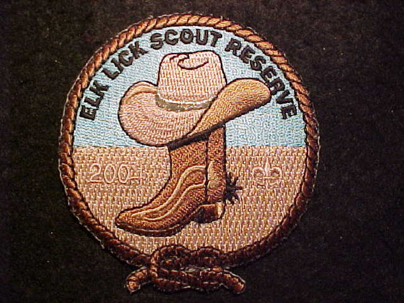 ELK LICK SCOUT RESERVE,  2004, SMY HAT BAND