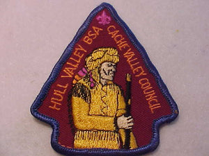 HULL VALLEY CAMP PATCH, CACHE VALLEY COUNCIL, ARROW SHAPE