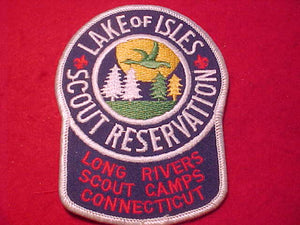 LAKE OF ISLES SCOUT RESV., LONG RIVERS SCOUT CAMPS, CONNECTICUT, 2 WHITE TREES/1 GREEN TREE/1 GOLD TREE