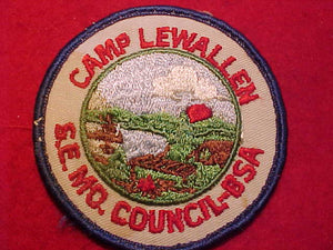 LEWALLEN CAMP PATCH, S. E. MO. COUNCIL, USED