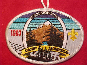 MORRISON CAMP PATCH, 1993, ORE-IDA COUNCIL