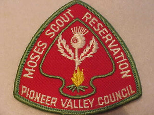 MOSES SCOUT RESV. PATCH, 1960'S, PIONEER VALLEY COUNCIL