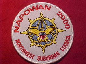 NAPOWAN CAMP PATCH, 2000, NORTHWEST SUBURBAN COUNCIL