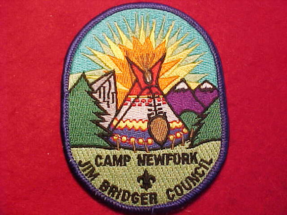 NEWFORK CAMP PATCH, JIM BRIDGER COUNCIL