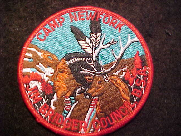 NEWFORK CAMP PATCH, JIM BRIDGER COUNCIL