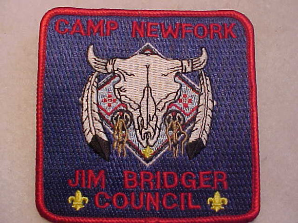 NEWFORK CAMP PATCH, JIM BRIDGER COUNCIL