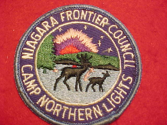 NORTHERN LIGHTS CAMP PATCH, NIAGARA FRONTIER COUNCIL, USED