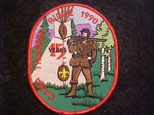 THUNDER RIDGE CAMP PATCH, 1990