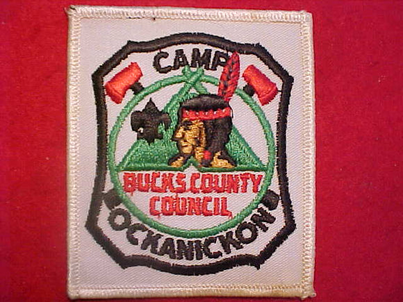 OCKANICKON CAMP PATCH, BUCKS COUNTY COUNCIL, PB