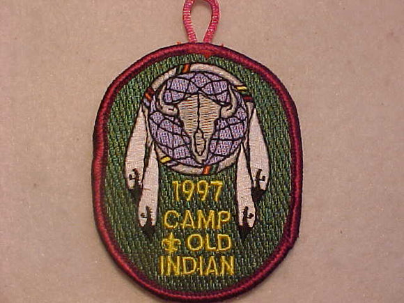 OLD INDIAN CAMP PATCH, 1997, BLUE RIDGE COUNCIL