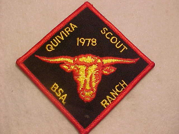QUIVIRA SCOUT RANCH PATCH, 1978