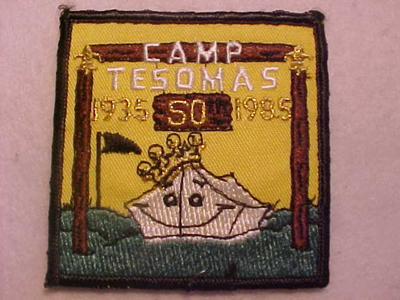 TESOMAS CAMP PATCH, 1935-1985, 50TH