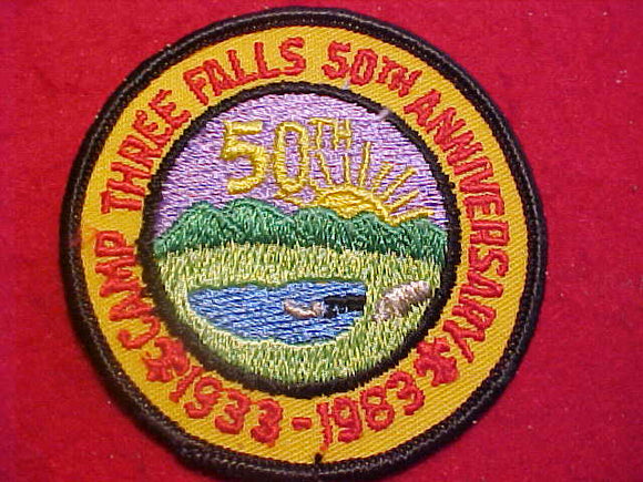 THREE FALLS CAMP PATCH, 1933-1983, 50TH