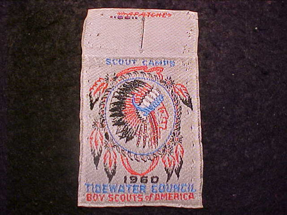 TIDEWATER COUNCIL SCOUT CAMPS PATCH, WOVEN