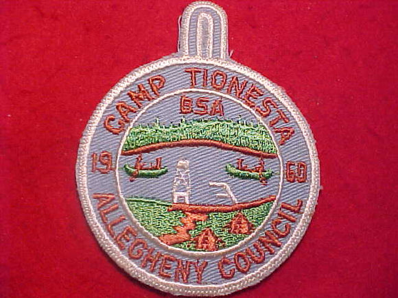 TIONESTA CAMP PATCH, 1960, ALLEGHENY COUNCIL