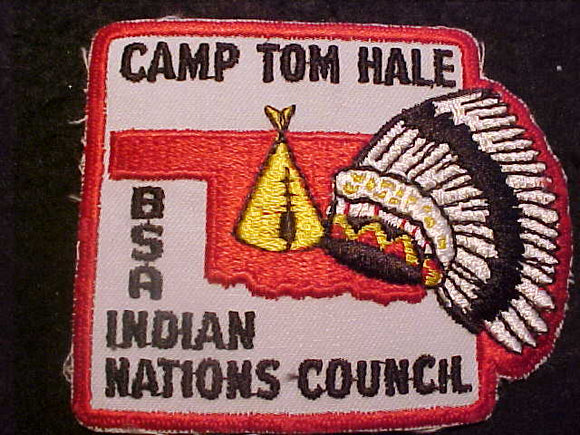 TOM HALE CAMP PATCH, 1960'S, INDIAN NATIONS COUNCIL