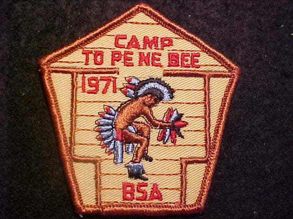 TOPENBEE CAMP PATCH, , 1971