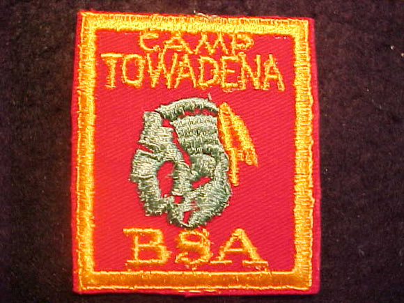 TOWADENA CAMP PATCH, 1950'S