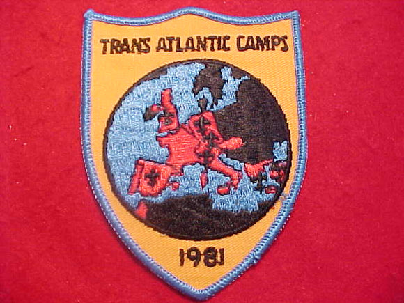 TRANSATLANTIC COUNCIL CAMPS PATCH, 1981