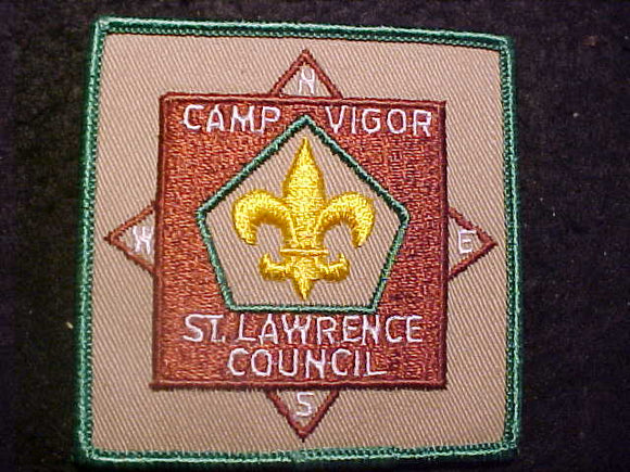 VIGOR CAMP PATCH, 1960'S, ST. LAWRENCE COUNCIL