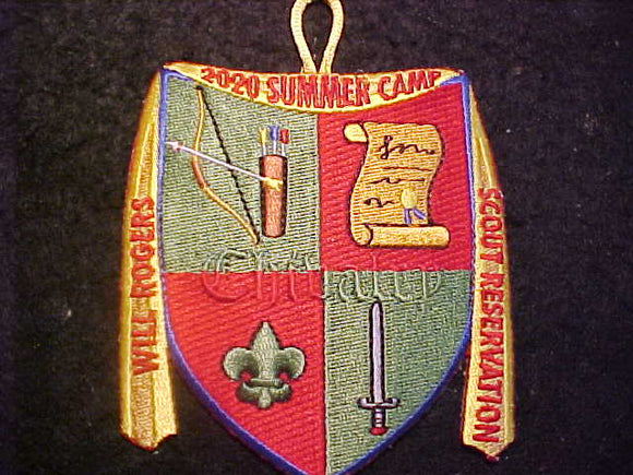 WILL ROGERS SCOUT RESV. PATCH, 2020 SUMMER CAMP