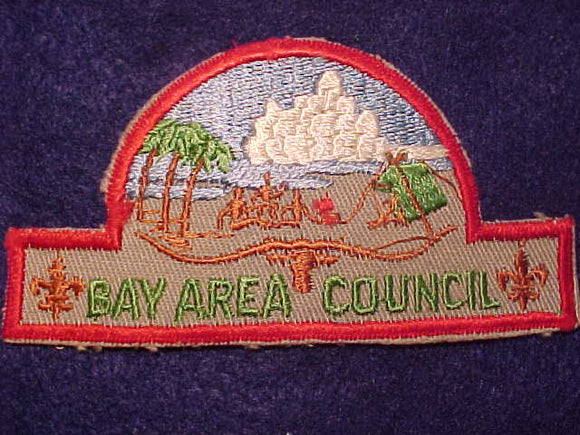 BAY AREA COUNCIL PATCH, HAT SHAPE, CB