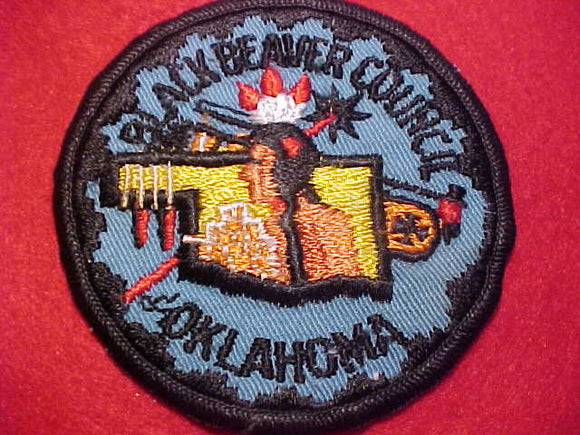 BLACK BEAVER COUNCIL PATCH, OKLAHOMA, USED