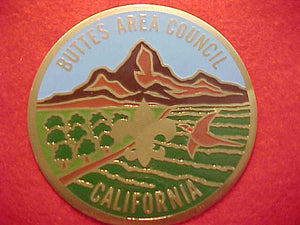 BUTTES AREA COUNCIL DISC, 3" ROUND, METAL