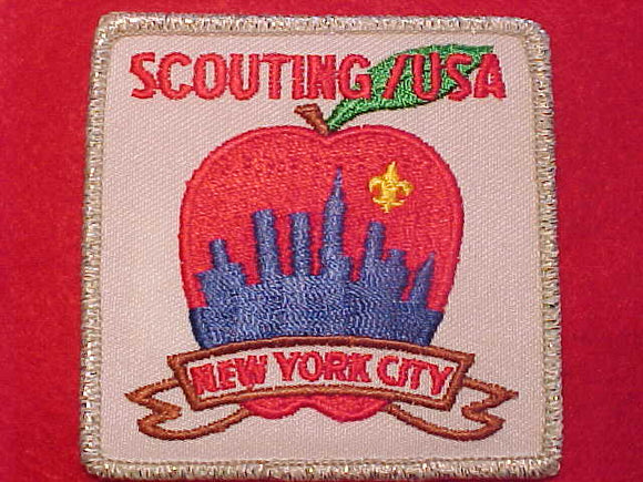 NEW YORK CITY COUNCIL PATCH, SCOUTING/USA, 1970'S