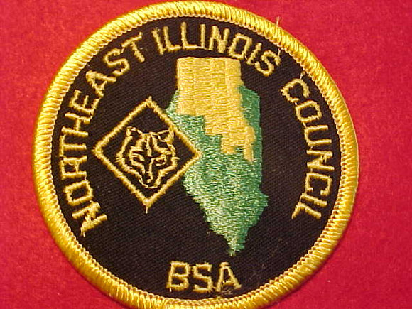 NORTHEAST ILLINOIS COUNCIL PATCH, CUBS, 3