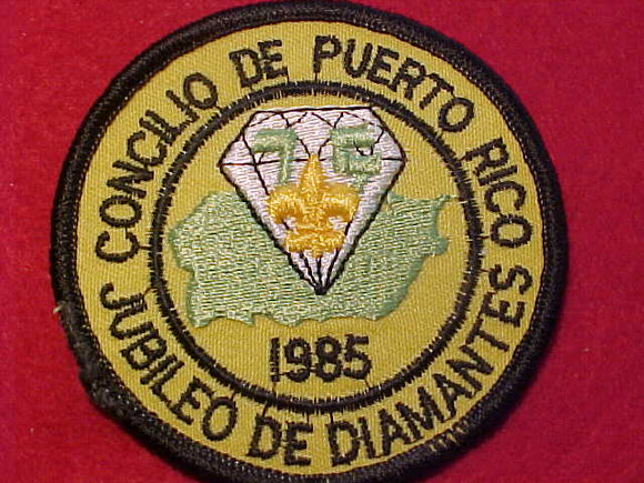 PUERTO RICO COUNCIL PATCH, 1985