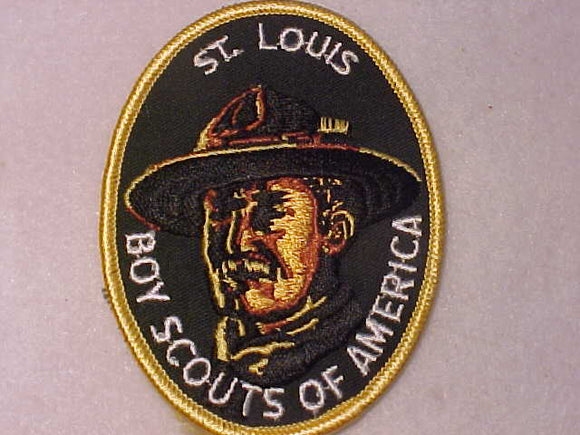 ST. LOUIS AREA COUNCIL PATCH, BADEN-POWELL, OVAL, PB