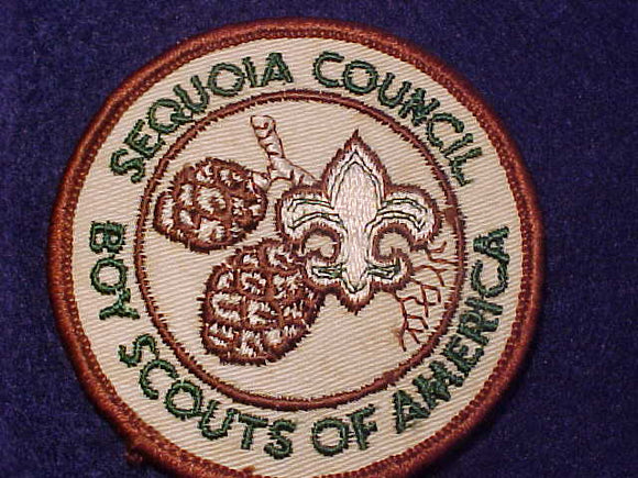 SEQUOIA COUNCIL PATCH, NO EAGLE IN FDL, 3
