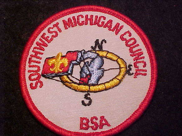 SOUTWEST MICHIGAN COUNCIL PATCH, WITH BSA