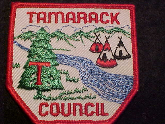 TAMARACK COUNCIL PATCH, 1960'S, CB